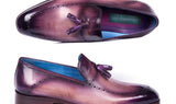 Paul Parkman Men's Tassel Loafers in Purple
