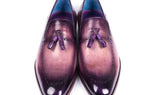Paul Parkman Men's Tassel Loafers in Purple