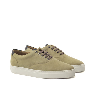 DapperFam Riccardo in Sand Men's Lux Suede Top Sider in Sand