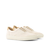DapperFam Riccardo in Camel / White Men's Italian Suede Top Sider in Camel / White