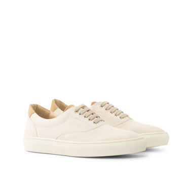 DapperFam Riccardo in Camel / White Men's Italian Suede Top Sider in Camel / White