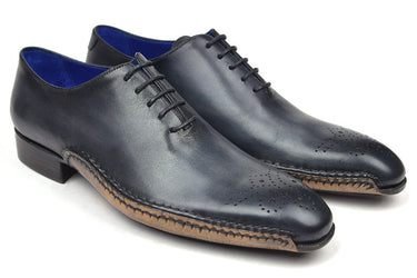 Paul Parkman Men's Opanka Construction Oxfords in Anthracite Gray