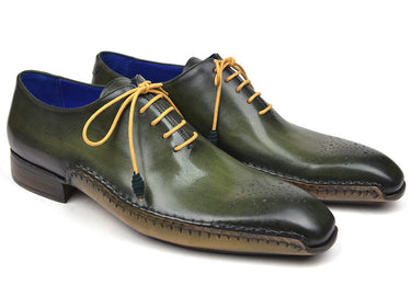 Paul Parkman Men's Opanka Construction Oxfords in Green