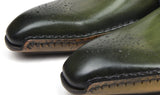 Paul Parkman Men's Opanka Construction Oxfords in Green