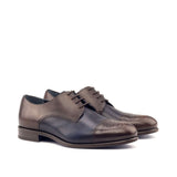 DapperFam Vero in Dark Brown / Navy Men's Italian Leather Derby