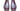 Paul Parkman Men's Side Lace Leather Oxfords in Purple