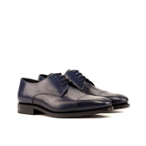 DapperFam Vero in Navy Men's Italian Leather Derby — Style 3897