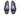 Paul Parkman Men's Wingtip Single Monkstraps in Navy