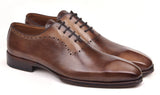 Paul Parkman Men's Leather Oxfords in Antique Brown Burnished