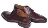 Paul Parkman Men's Leather Apron Derby Shoes in Brown & Bordeaux