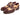 Paul Parkman Men's Triple Leather Sole Wingtip Brogues in Beige & Brown