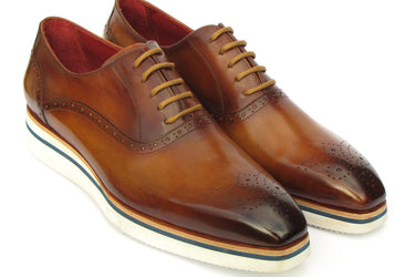Paul Parkman Smart Casual Men's Oxfords in Brown