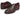 Paul Parkman Men's Hand-Painted Leather Wingtip Oxfords in Brown