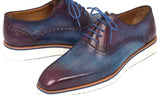 Paul Parkman Men's Smart Casual Oxford Shoes in Blue & Purple