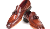 Paul Parkman Hand-Sewn Tassel Loafers in Brown