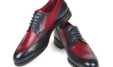 Paul Parkman Men's Derby Shoes in Bordeaux & Navy