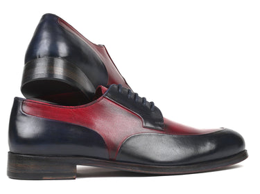 Paul Parkman Men's Derby Shoes in Bordeaux & Navy