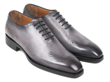 Paul Parkman Goodyear Welted Punched Oxfords in Gray
