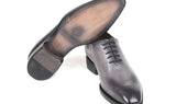 Paul Parkman Goodyear Welted Punched Oxfords in Gray