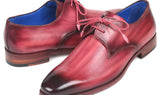 Paul Parkman Hand-Painted Derby Shoes in Pink & Purple