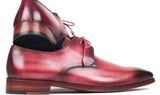 Paul Parkman Hand-Painted Derby Shoes in Pink & Purple