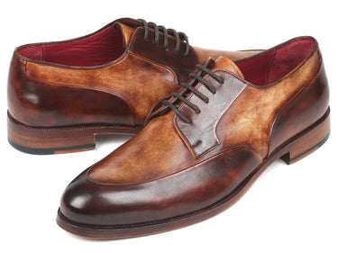 Paul Parkman Men's Derby Shoes in Dual Tone Brown