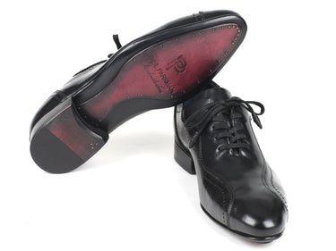 Paul Parkman Men's Handmade Lace-Up Casual Shoes in Black