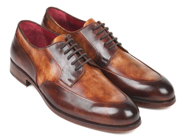 Paul Parkman Men's Derby Shoes in Dual Tone Brown