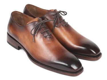 Paul Parkman Men's Wholecut Leather Oxfords in Brown