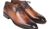 Paul Parkman Men's Wholecut Leather Oxfords in Brown