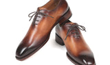 Paul Parkman Men's Wholecut Leather Oxfords in Brown