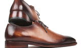 Paul Parkman Men's Wholecut Leather Oxfords in Brown