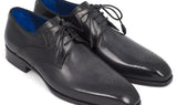 Paul Parkman Men's Medallion Toe Derby Shoes in Black