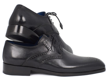 Paul Parkman Men's Medallion Toe Derby Shoes in Black