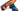 Paul Parkman Men's Penny Calfskin Loafers in Blue & Turquoise