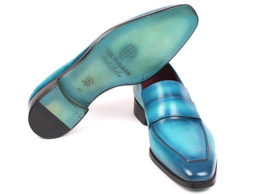 Paul Parkman Men's Loafers in Turquoise