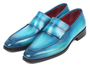 Paul Parkman Men's Loafers in Turquoise