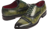 Paul Parkman Men's Cap-Toe Oxfords in Green