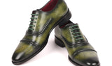 Paul Parkman Men's Cap-Toe Oxfords in Green