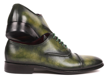 Paul Parkman Men's Cap-Toe Oxfords in Green