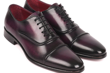 Paul Parkman Men's Cap-Toe Oxfords in Purple