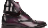 Paul Parkman Men's Cap-Toe Oxfords in Purple
