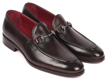 Paul Parkman Men's Horsebit Loafers in Dark Brown