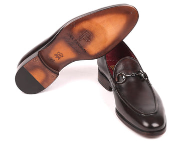Paul Parkman Men's Horsebit Loafers in Dark Brown