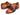 Paul Parkman Men's Captoe Double Monkstraps in Brown & Purple