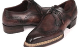 Paul Parkman Norwegian Welted Wingtip Derby Shoes in Bronze