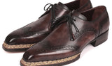 Paul Parkman Norwegian Welted Wingtip Derby Shoes in Bronze