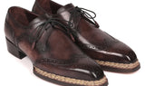 Paul Parkman Norwegian Welted Wingtip Derby Shoes in Bronze