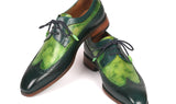 Paul Parkman Men's Wingtip Derby Shoes in Green Dual Tone