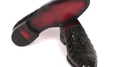 Paul Parkman Men's Big Braided Tassel Loafers in Black